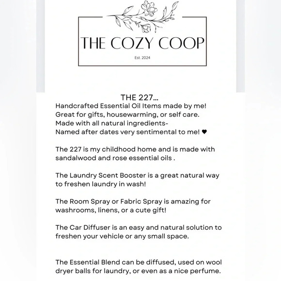 The 227 essential roller blend- 10ml of beautiful notes of sandalwood and rose - Picture 2 of 2